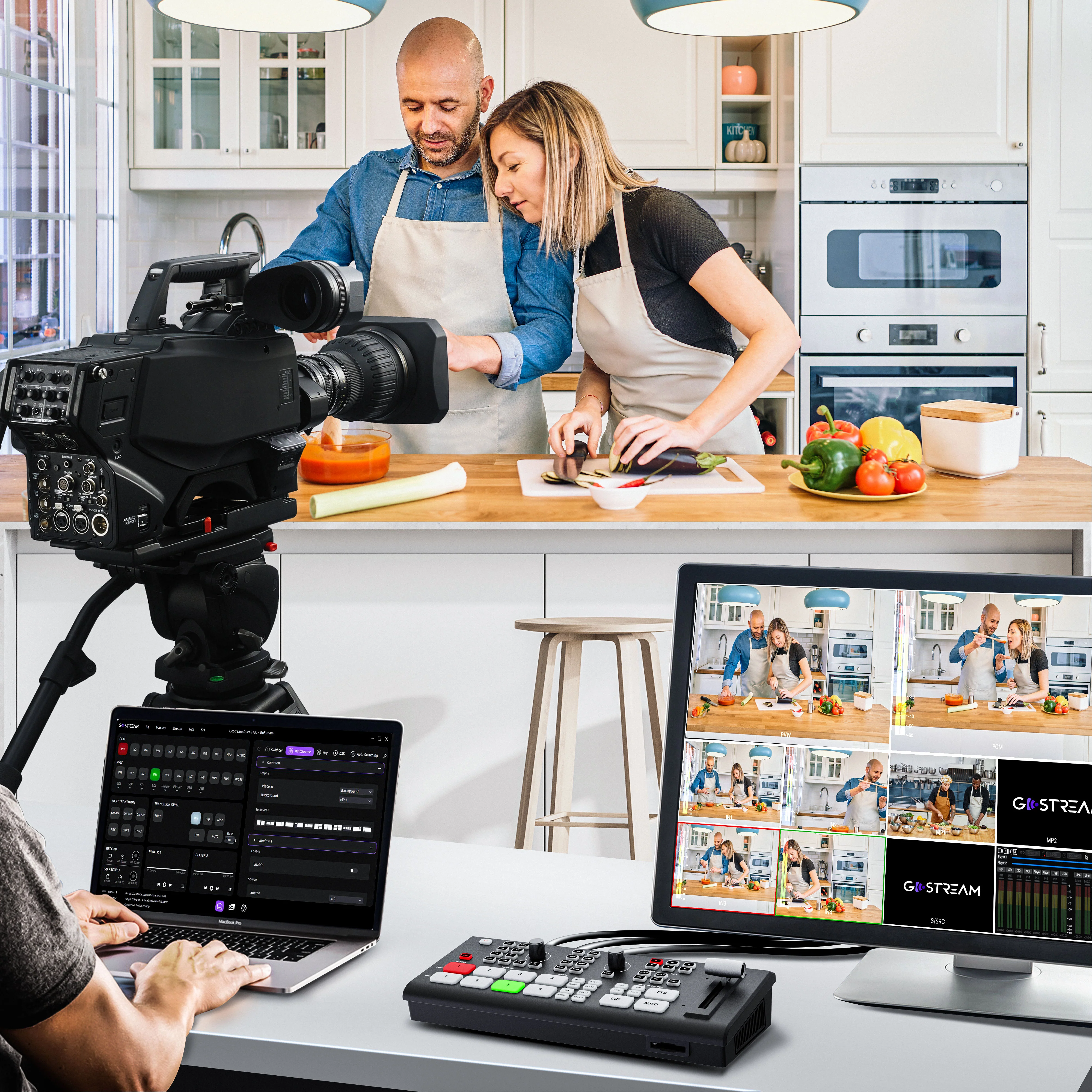 GoStream Deck - HDMI Video Switcher & Live Broadcast Mixer | All-in-One Professional Streaming Solution - Image 5