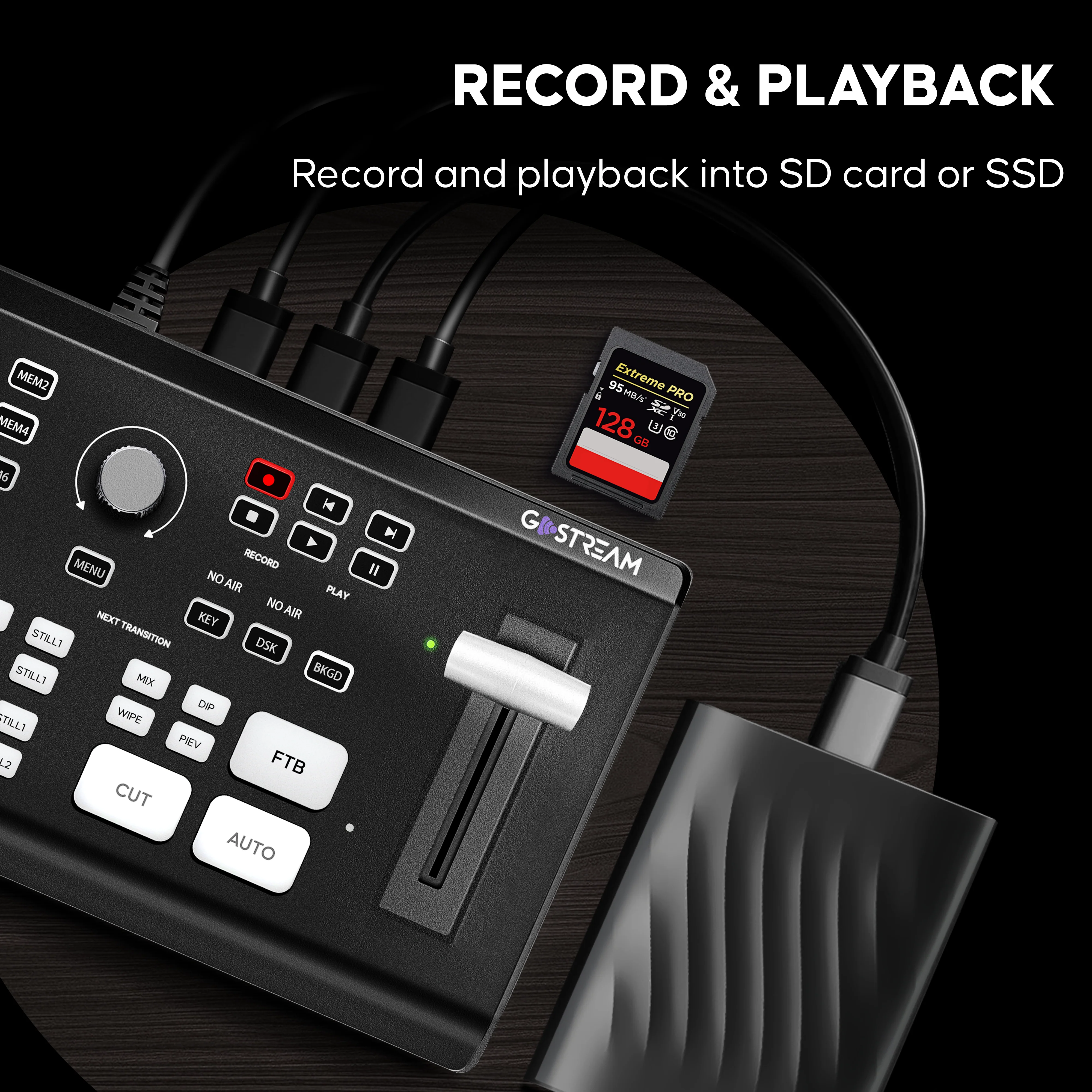 GoStream Deck - HDMI Video Switcher & Live Broadcast Mixer | All-in-One Professional Streaming Solution - Image 7