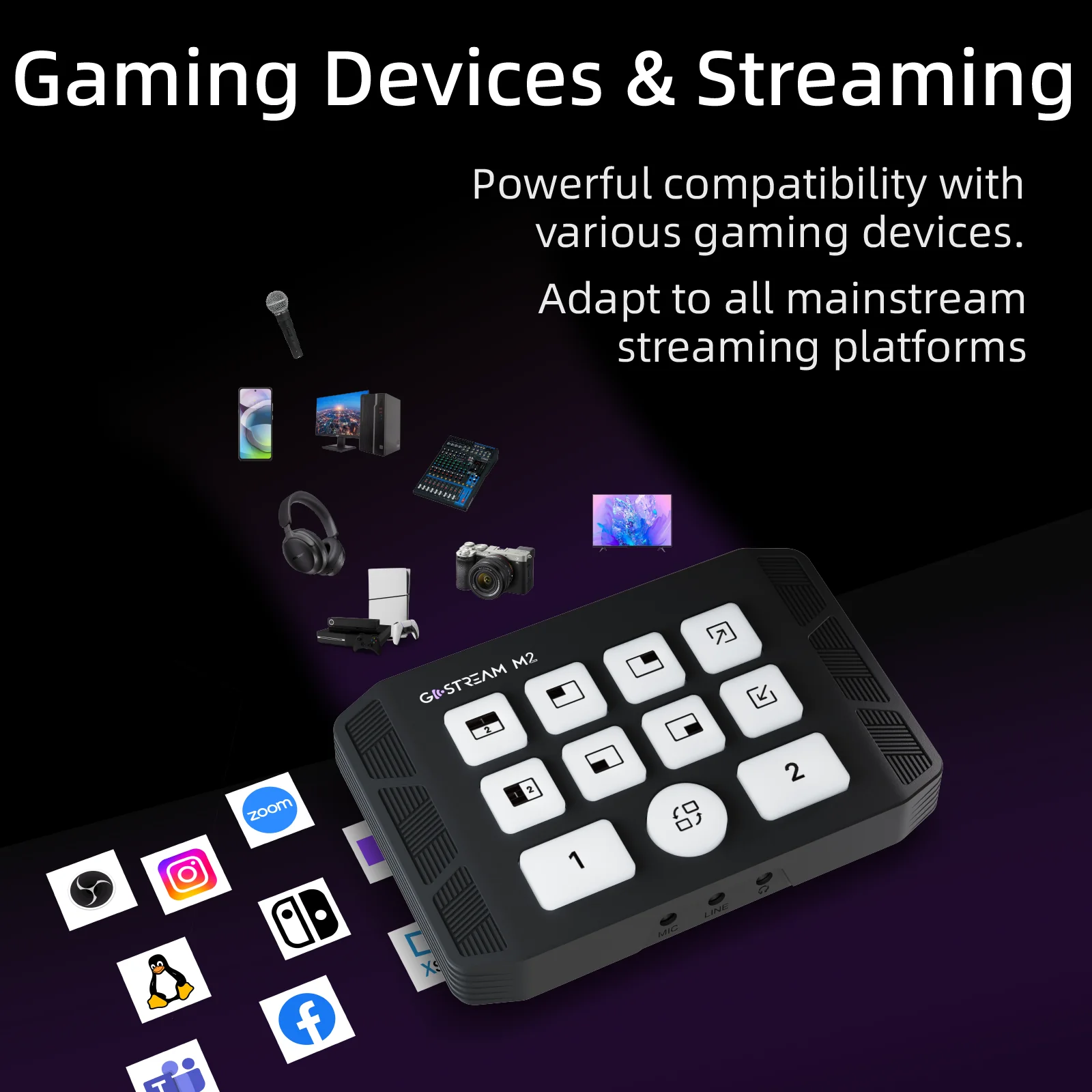 GoStream M2: USB 3.0 HDMI Capture Card | 2.1 HDMI Splitter/Switch Live Stream Record - Image 6