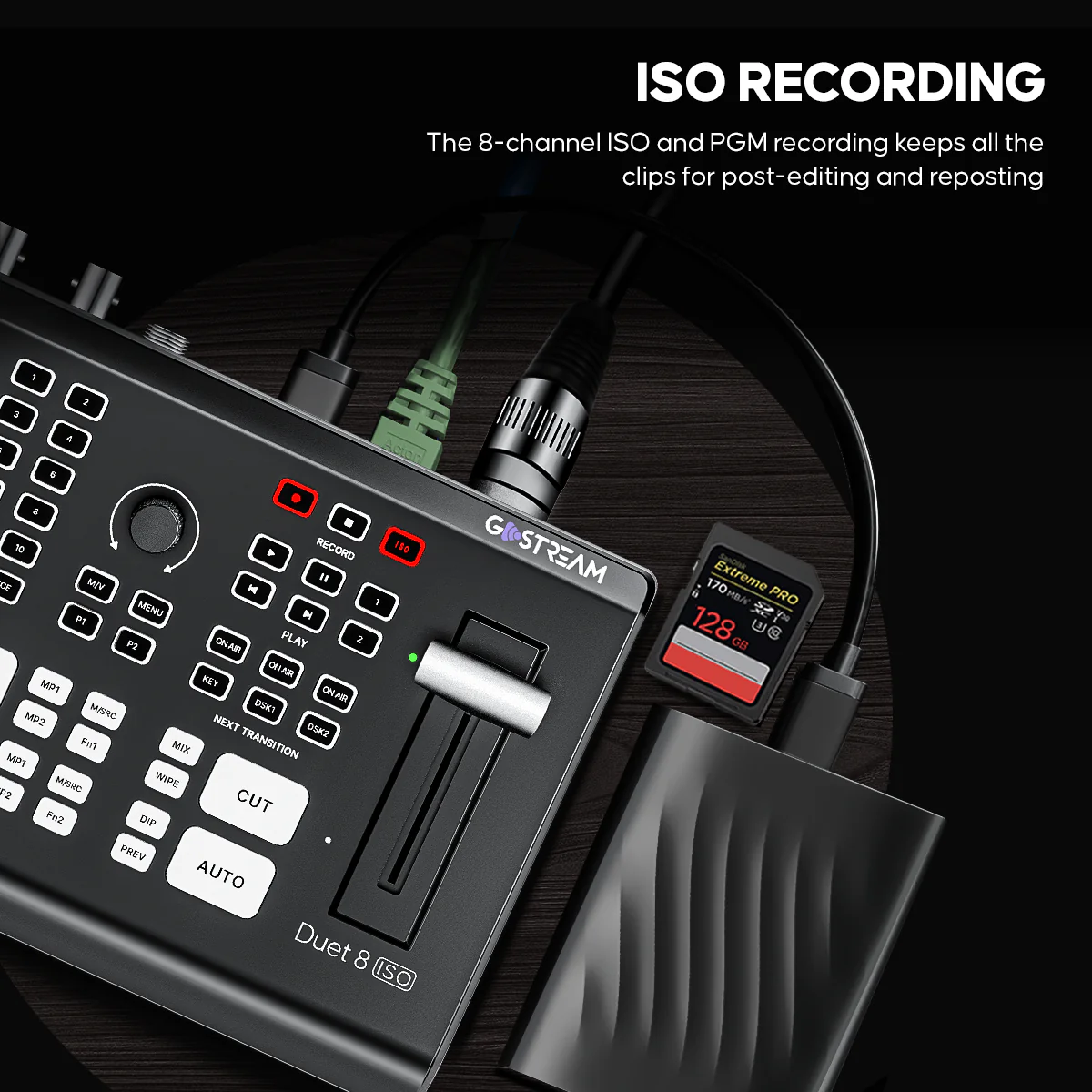 New-in GoStream Duet 8 ISO: 8 Channels Video Switcher | 4K-HDMI, SDI, NDI HX/SRT/RTMP/Webcam - Image 4